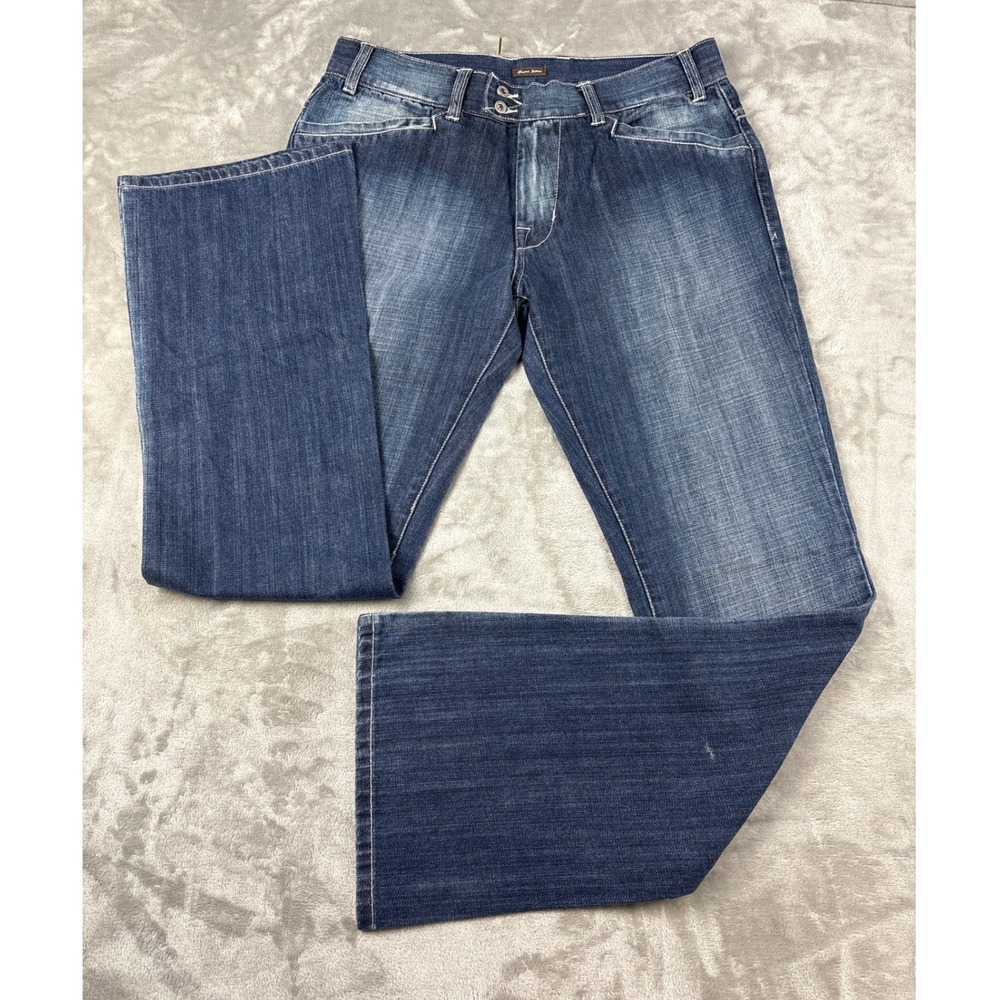Guess Jeans‎ Blue Denim Bootcut Pants Medium Wash X533V034 Size 33
